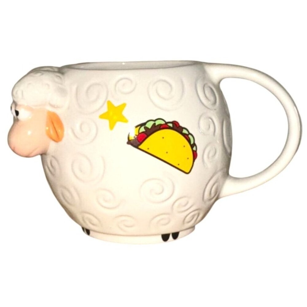 Disney Toy Story Sheep Ceramic Mug With Handle - 3D Design - 12 Oz - Collectible